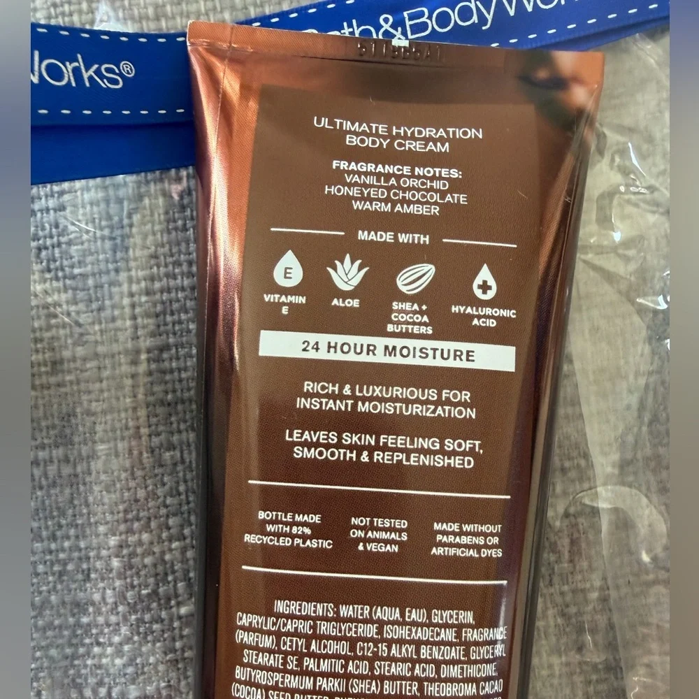 Bath & Body Works Chocolate Amber Body Cream 8oz fl